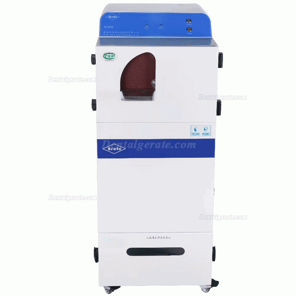 Srefo R-809 Dentallabor Trocken Gipsmodelltrimmer eingebautes Staubabsaugsystem mit hohem Unterdruck